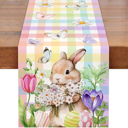 Nappe de printemps avec design rustique et gai