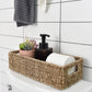 Panier de rangement avec accessoires de salle de bain