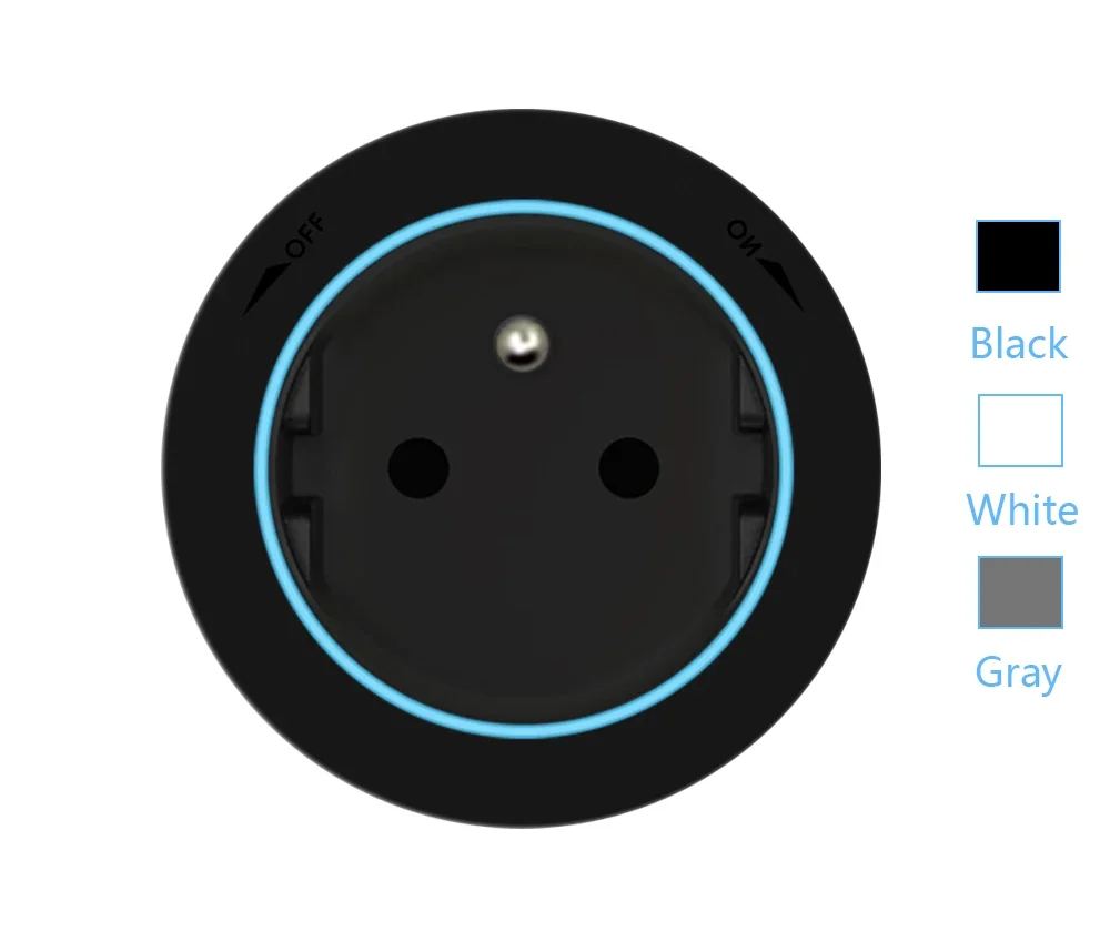 Vue d'ensemble d'une prise murale universelle installée