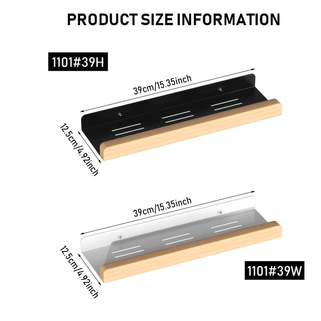 Étagère fixée au mur avec plusieurs rouleaux de papier toilette