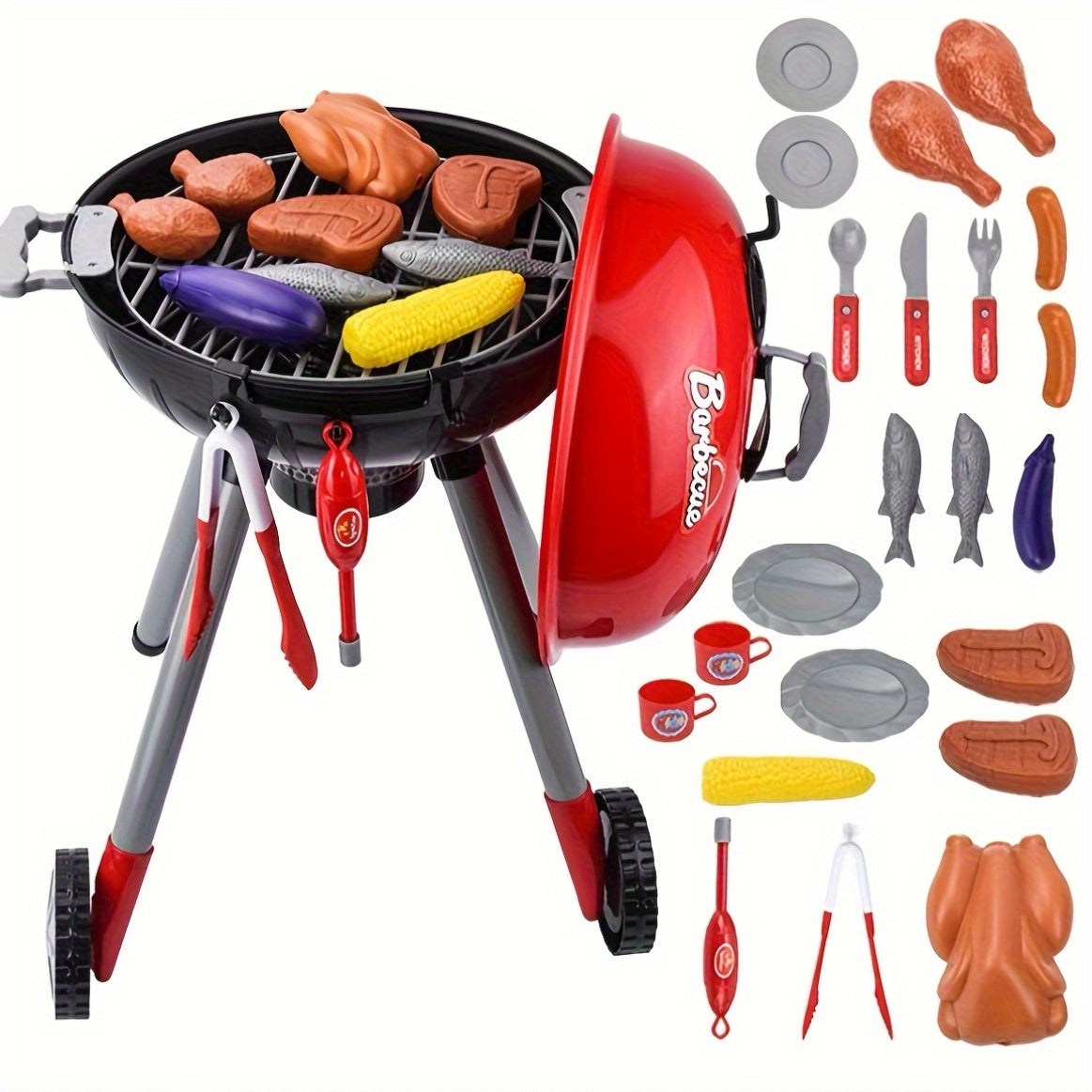 Détails des aliments en plastique pour jeu de barbecue