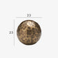 Bouton de meuble en laiton bronze, angle latéral