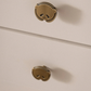 Bouton décoratif panda, finition or brossé, pour tiroirs