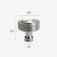 Gros plan sur un bouton de meuble en laiton brillant