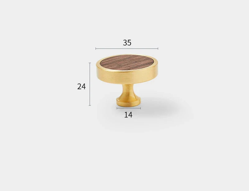 Ensemble de boutons or brossé pour armoire