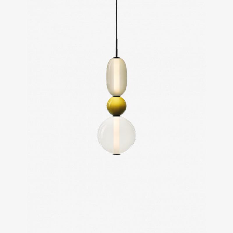 Suspension en Verre Coloré bubble glass pendant light finitions visibles vue 42