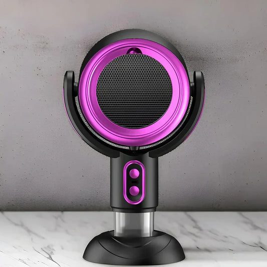 Purificateur d'air en fonctionnement dans une chambre moderne