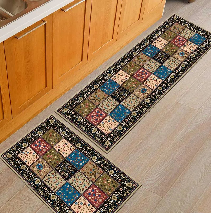 Tapis antidérapant en situation dans une cuisine moderne