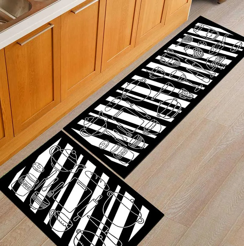 Vue de dessus d'un tapis avec motifs géométriques vifs