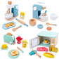 Ustensiles de cuisine miniatures en bois pour jeu éducatif