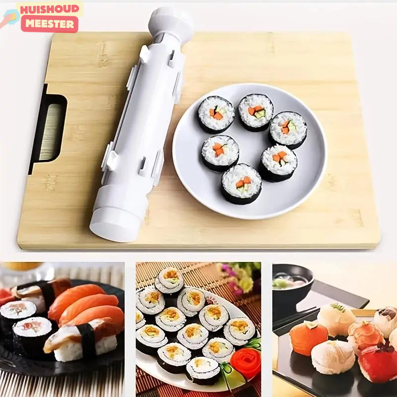 Personne roulant un sushi avec un tapis en bambou
