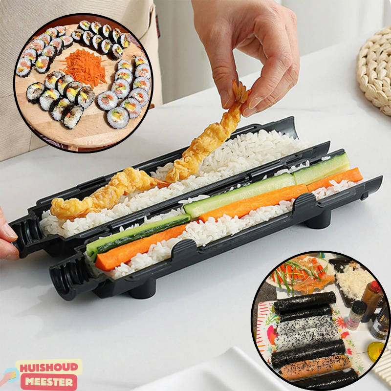 Gros plan sur un rouleau de sushi fraîchement préparé