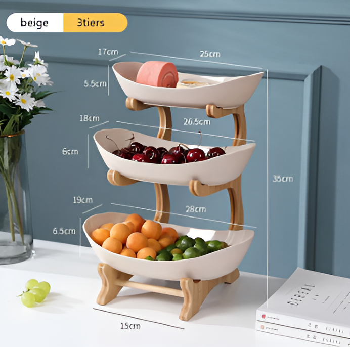 Plateau en bois avec snacks, vue aérienne