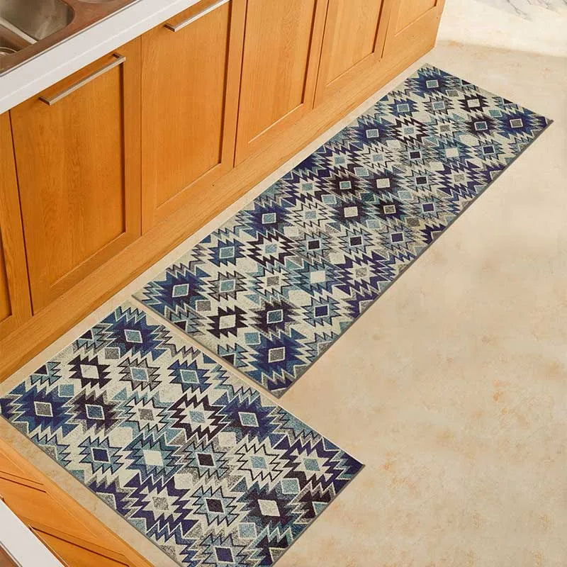 Tapis moelleux et coloré, parfait pour entrée ou balcon