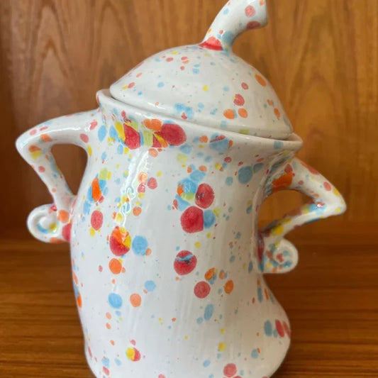 Bocal en résine au design rétro pour cuisine