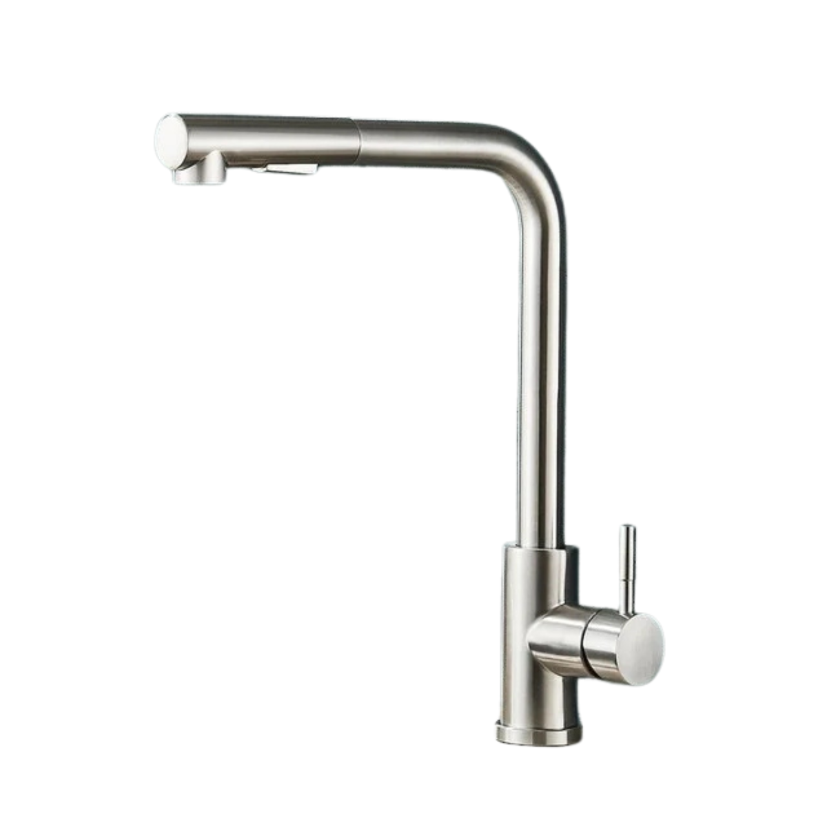 Robinet noir avec bec flexible et modes d'eau doubles