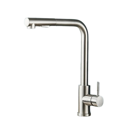 Robinet noir avec bec flexible et modes d'eau doubles