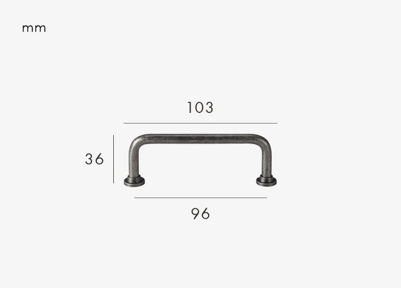 Poignée en laiton avec vis incluses pour installation