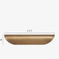 Détail du design élégant d'une poignée en bronze brossé