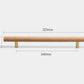 Design classique d'une poignée en bois de hêtre pour tiroir