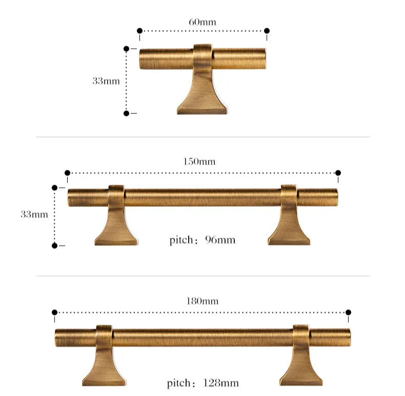 Gros plan sur la texture satinée de la poignée en laiton