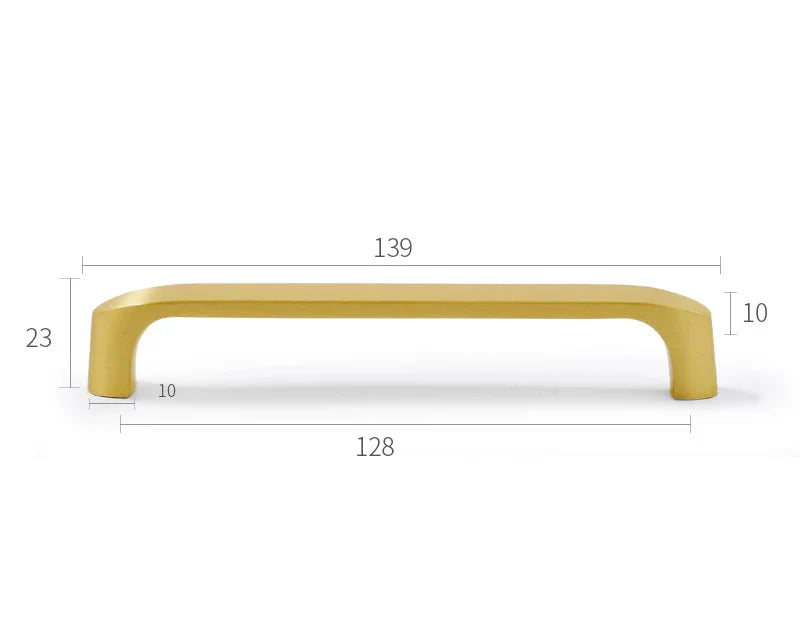 Poignée en laiton montrant sa robustesse