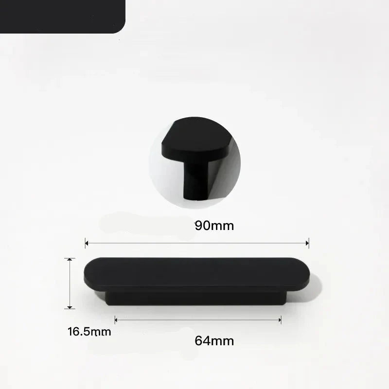 Gros plan sur la texture lisse de la poignée noire
