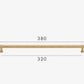 Poignée en laiton doré, parfaite pour placards et tiroirs