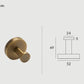 Design contemporain du porte-serviettes bronze brossé