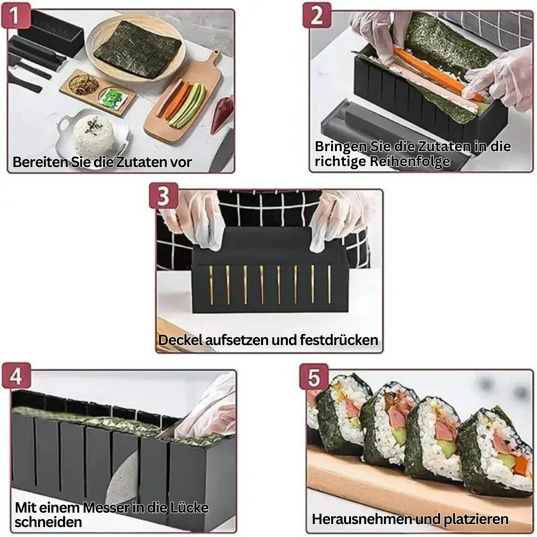 Outils de cuisine pour former des sushis de différentes formes