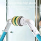 Gros plan sur la tête rotative de la brosse électrique