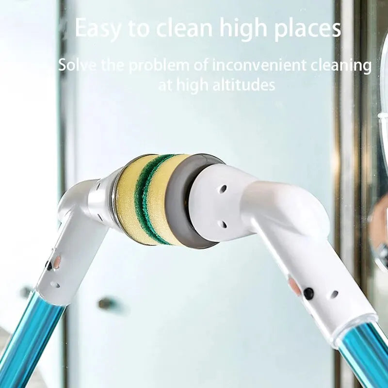 Gros plan sur la tête rotative de la brosse électrique