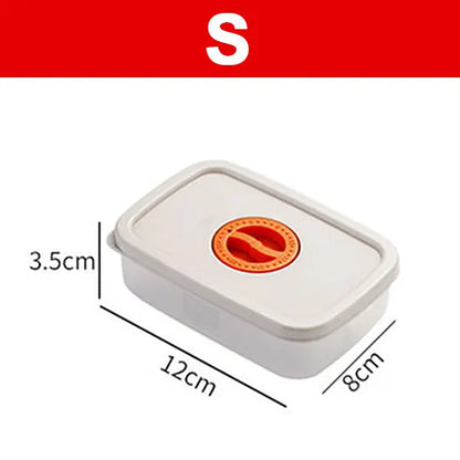 Contenant hermétique avec aliments, vue de dessus