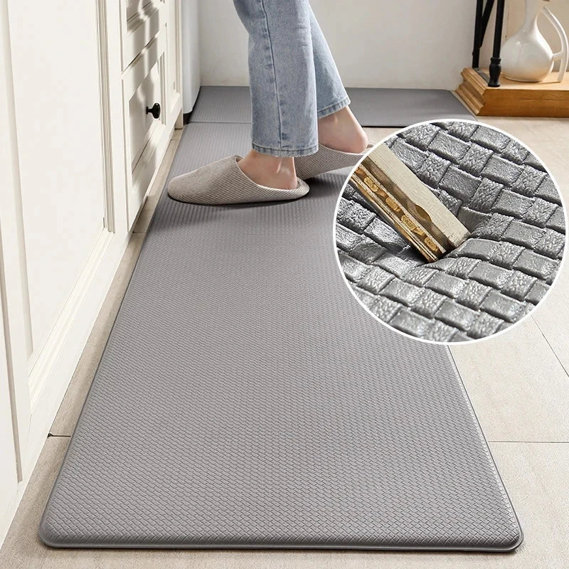 Vue rapprochée du tapis antifatigue avec texture en relief