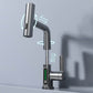 Robinet en laiton avec finition nickel brossé, design moderne