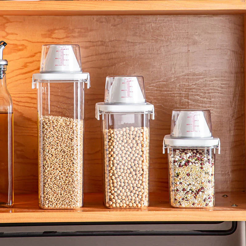 Conteneur alimentaire transparent avec double joint hermétique
