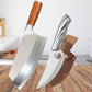 Couteau de cuisine avec lame de 20 cm et manche en bois