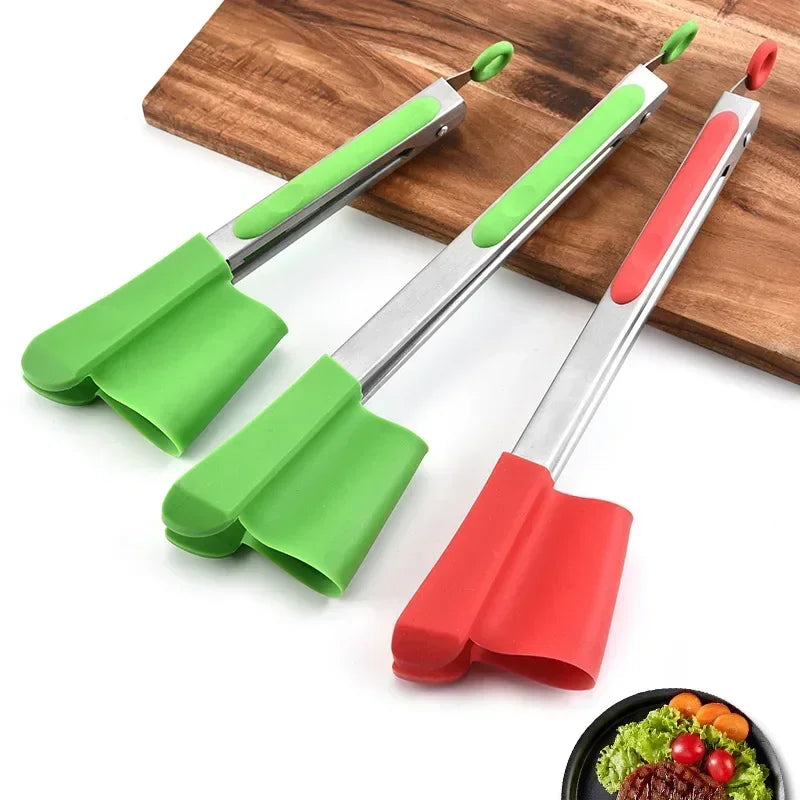 Tongs robustes pour barbecue, détail de la pince