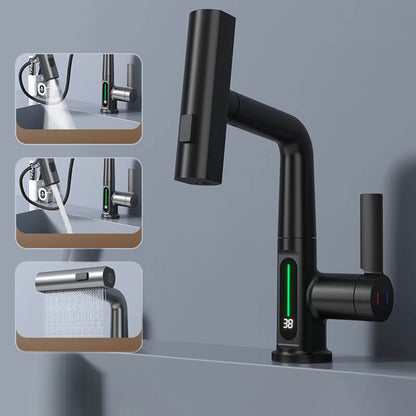 Robinet avec design universel s'adaptant à divers lavabos