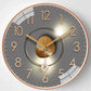 Horloge murale avec cadre en plastique noir élégant