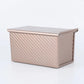 Moules rectangulaires en métal, couleur or rose