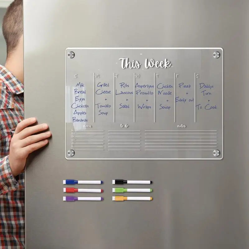 LuxPlanner avec inscriptions effaçables sur surface lisse