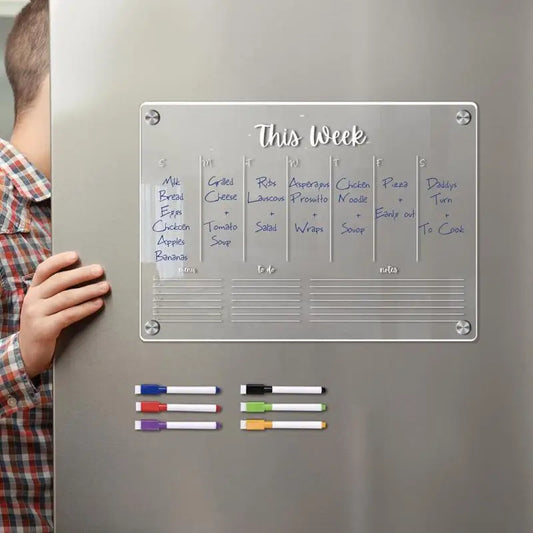 LuxPlanner avec inscriptions effaçables sur surface lisse