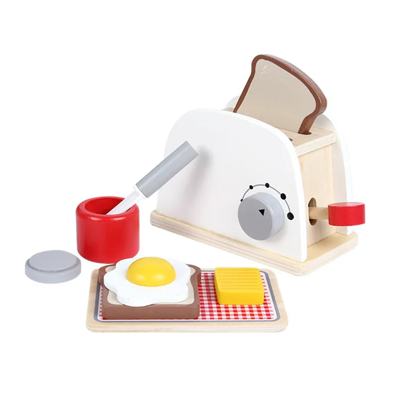 Vue d'ensemble des accessoires de cuisine pour enfants en bois