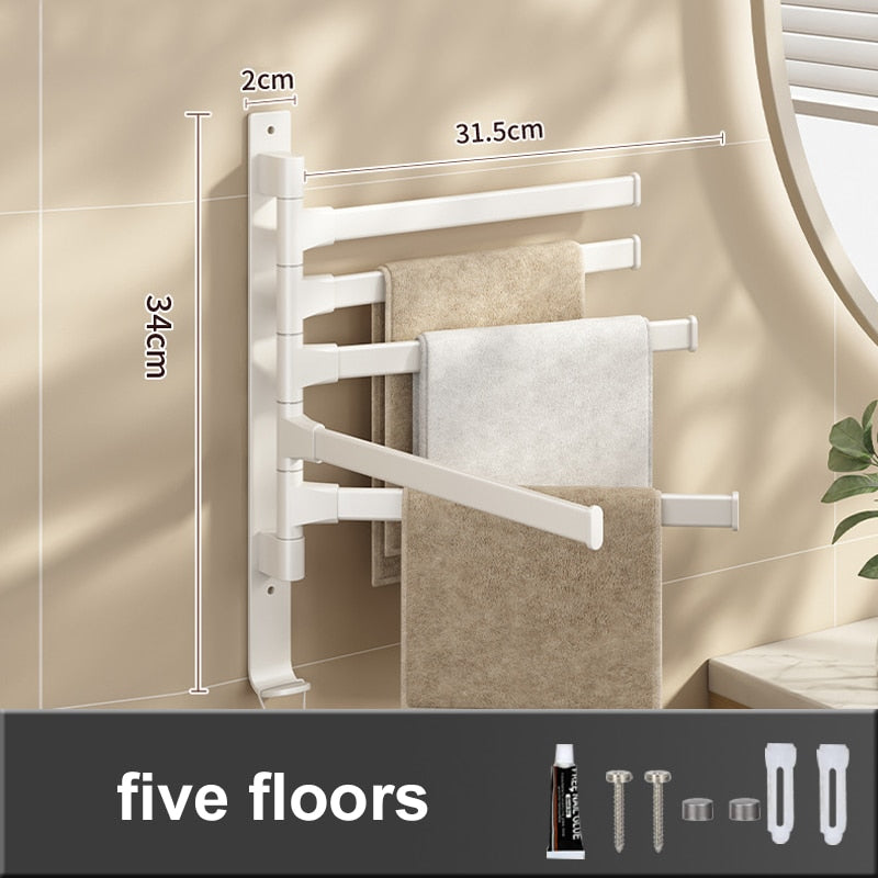 Illustration du porte-serviettes dans un environnement familial