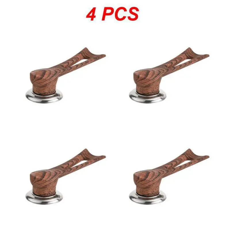 Poignée de couvercle en bakélite avec vis en cuivre visible