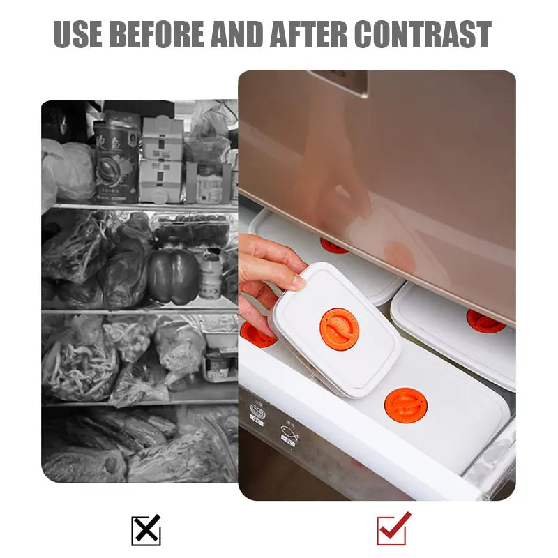 Contenant hermétique avec minuteur intégré, vue latérale