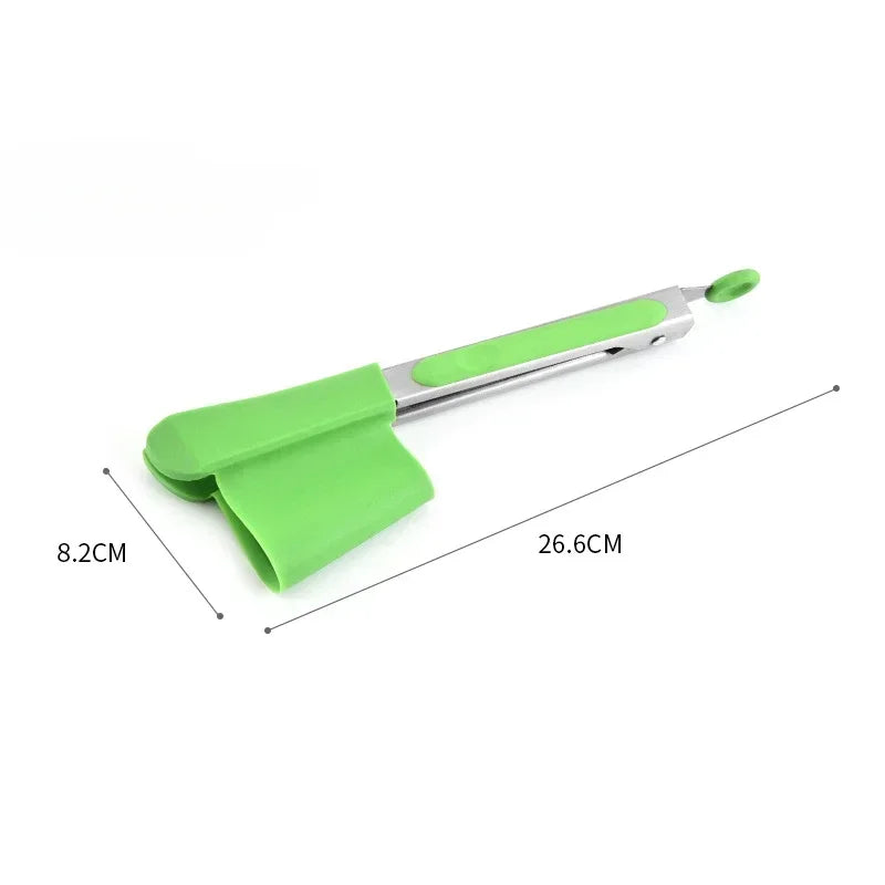 Poignée ergonomique en silicone des tongs de cuisine
