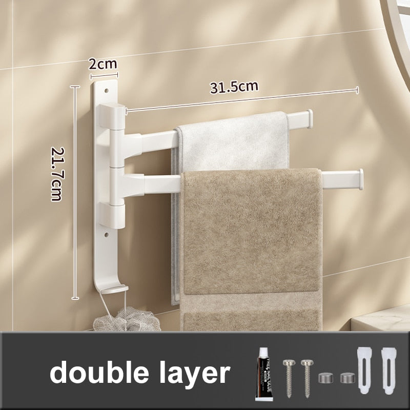 Porte-serviettes dans un décor minimaliste et épuré