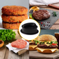 Presse à burger avec poignée ergonomique en gros plan